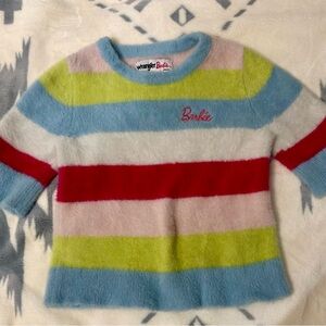 Wrangler Barbie Pastel Striped Sweater